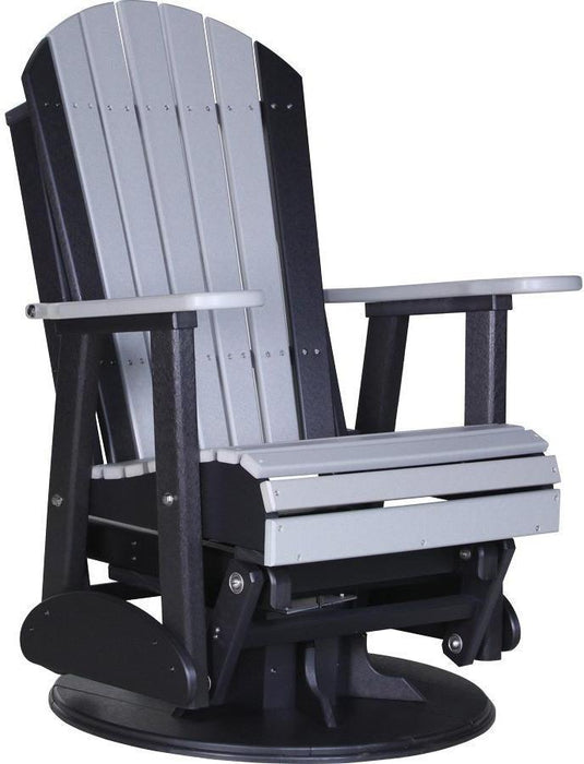 LuxCraft Recycled Plastic 2' Adirondack Swivel Glider Chair  - LEAD TIME TO SHIP 7 BUSINESS DAYS OR LESS
