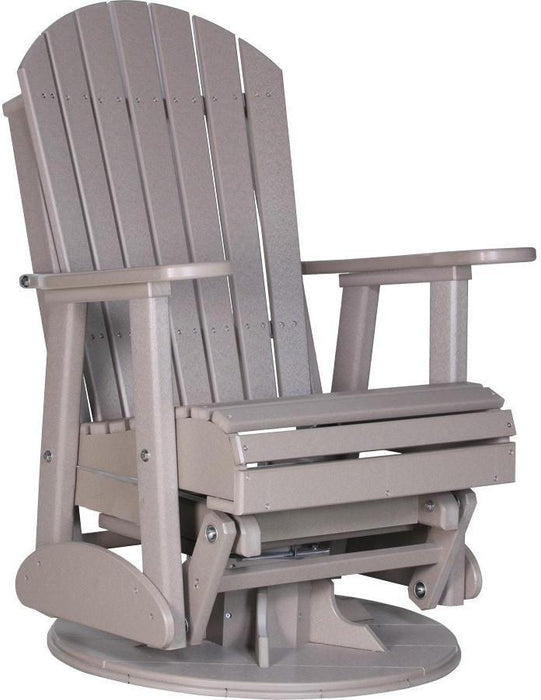 LuxCraft Recycled Plastic 2' Adirondack Swivel Glider Chair  - LEAD TIME TO SHIP 7 BUSINESS DAYS OR LESS