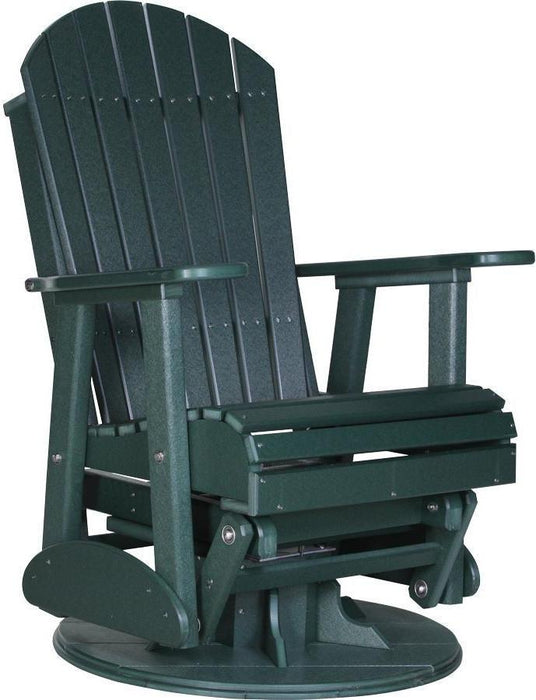 LuxCraft Recycled Plastic 2' Adirondack Swivel Glider Chair  - LEAD TIME TO SHIP 7 BUSINESS DAYS OR LESS