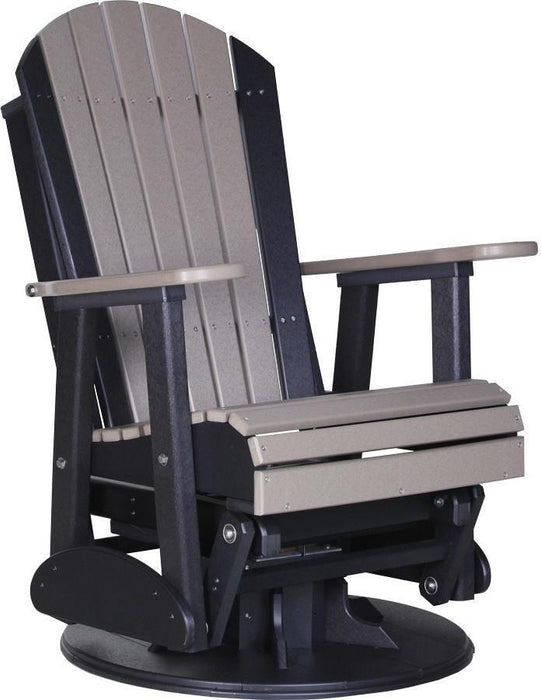 LuxCraft Recycled Plastic 2' Adirondack Swivel Glider Chair  - LEAD TIME TO SHIP 7 BUSINESS DAYS OR LESS
