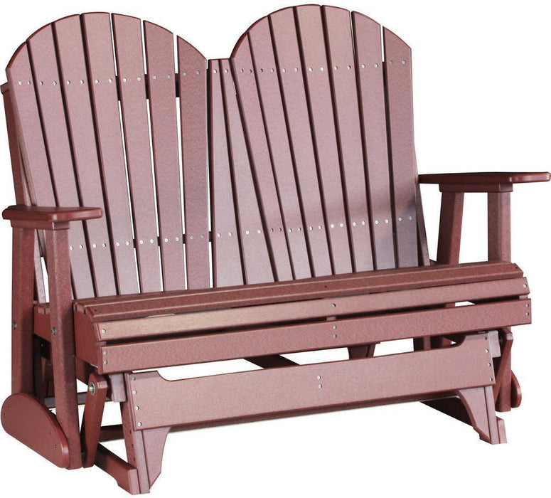 LuxCraft Recycled Plastic 4' Adirondack Glider Chair  - LEAD TIME TO SHIP 7 BUSINESS DAYS OR LESS
