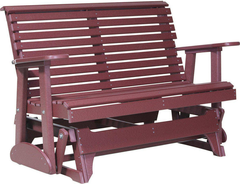 LuxCraft Rollback Recycled Plastic 4ft. Plain Patio Glider - LEAD TIME TO SHIP 7 BUSINESS DAYS OR LESS