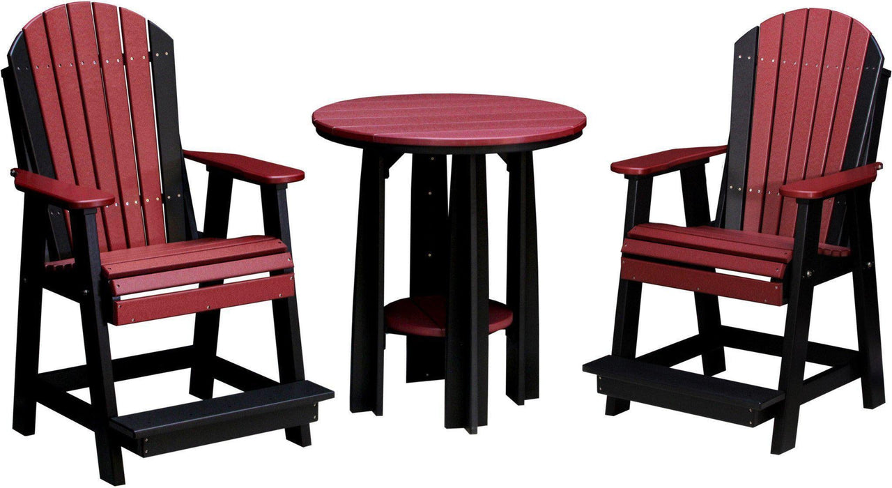 LuxCraft Recycled Plastic Counter Height 36" Balcony Table  - LEAD TIME TO SHIP 7 BUSINESS DAYS OR LESS