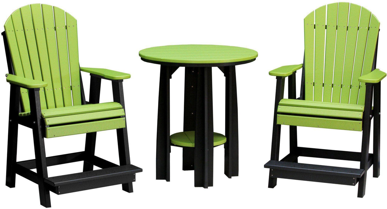 LuxCraft Recycled Plastic Counter Height 36" Balcony Table  - LEAD TIME TO SHIP 7 BUSINESS DAYS OR LESS